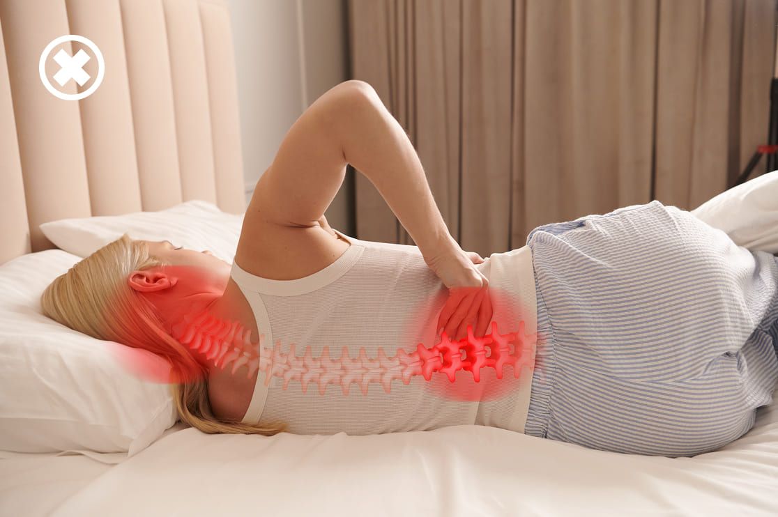 Poor sleep posture